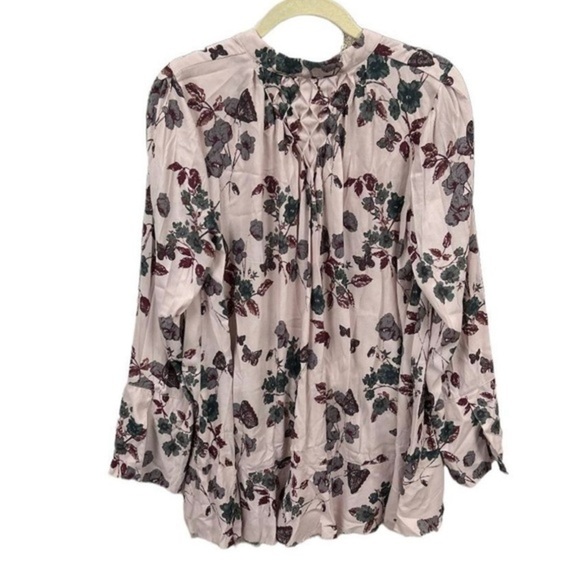 Free‎ People Oversized Tunic Smock Top – Pink & Purple Floral, Size Small - Picture 6 of 6